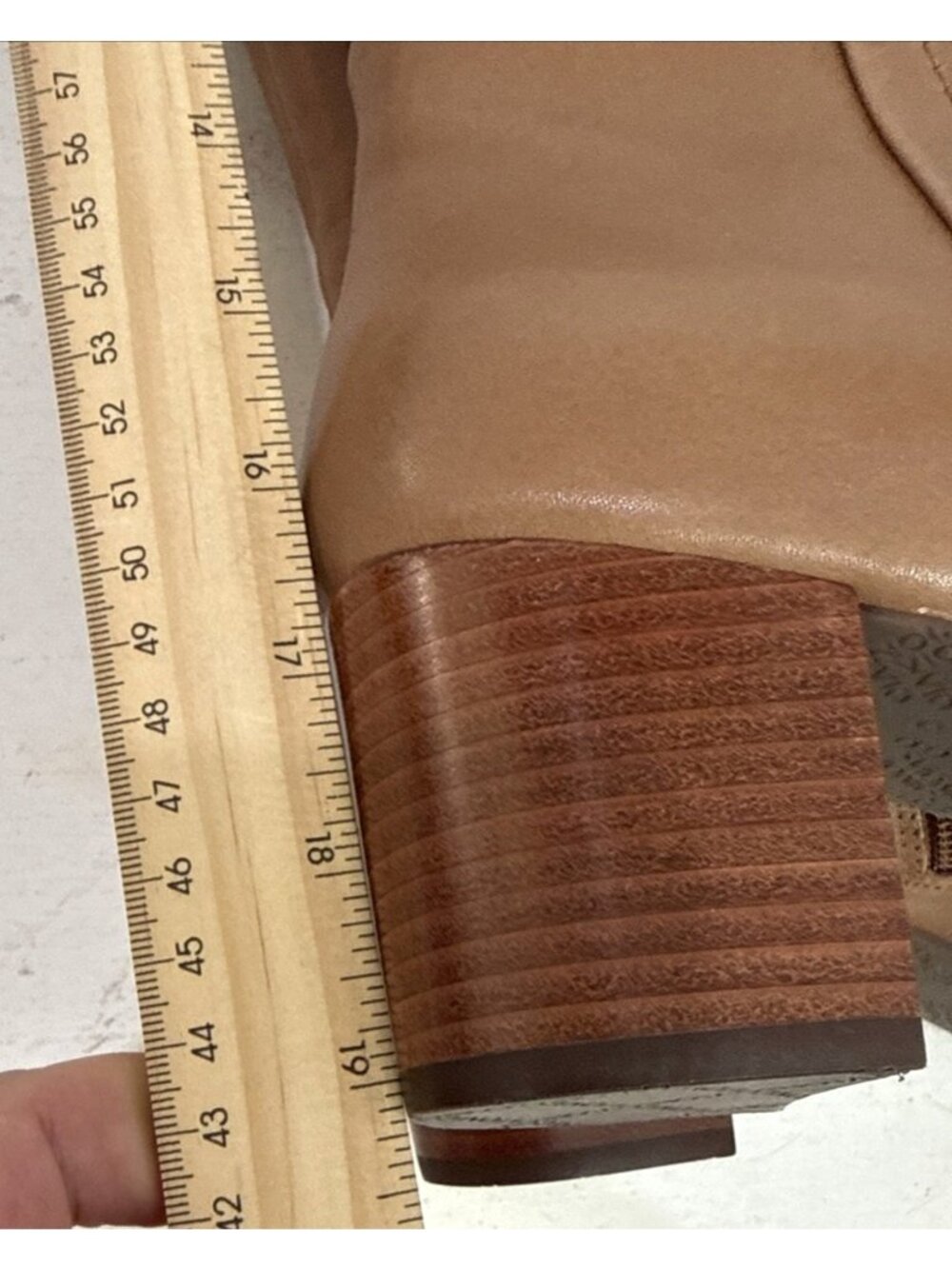 Vionic Tahlia Tall Natural Tan Arch Support Zip Up 2.5" Heel Boots Womens Sz 11 - Picture 7 of 7